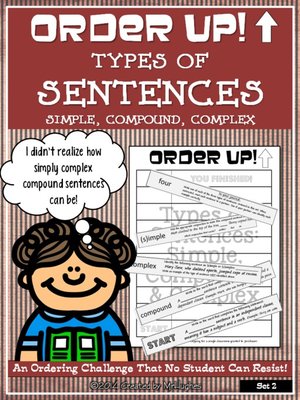 cover image of Order Up! Types of Sentences Set #2 Simple, Compound, Complex